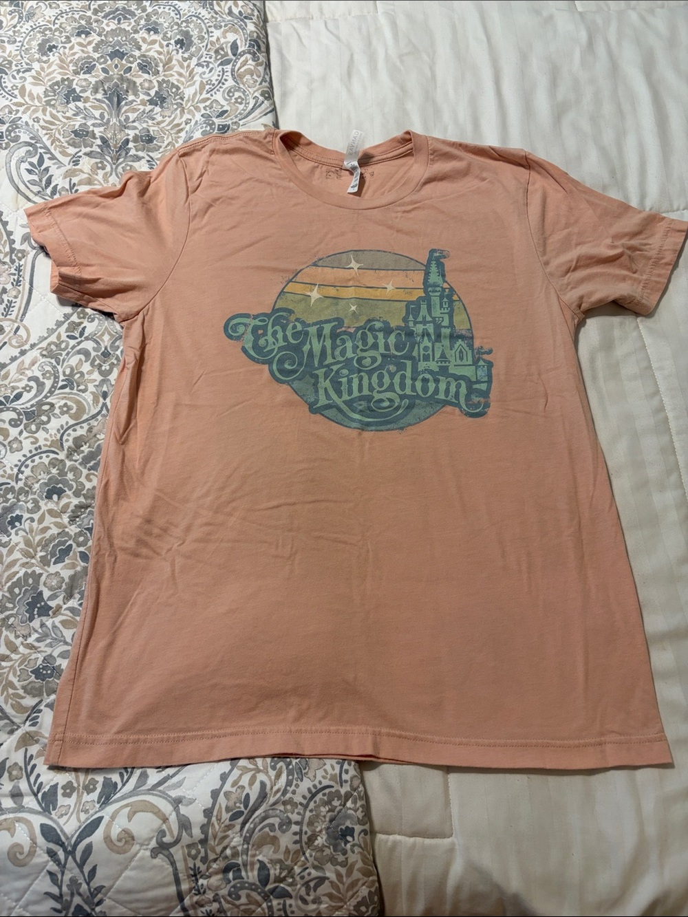Disney The Magic Kingdom Graphic Tee - Peach Pink